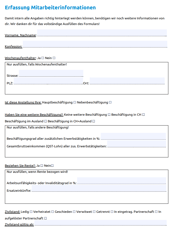 Erfassung Mitarbeiterinfos