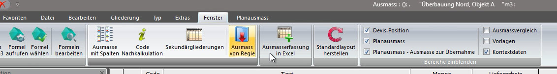 Excel-Ausmass Bild 1